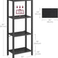 Industrial Style Bookcase, 4 Tier Bookcase, Ladder Shelf