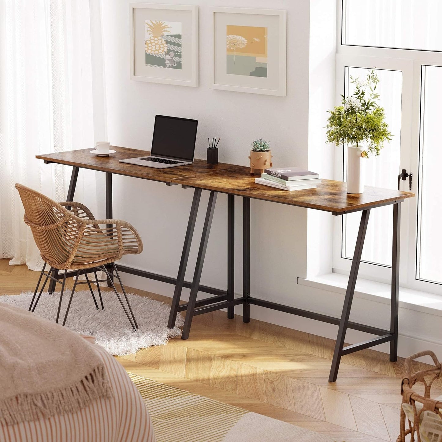 Rustic Brown Computer Desk