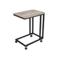 Industrial End Table Sofa Table Side Table Laptop Table with Roller