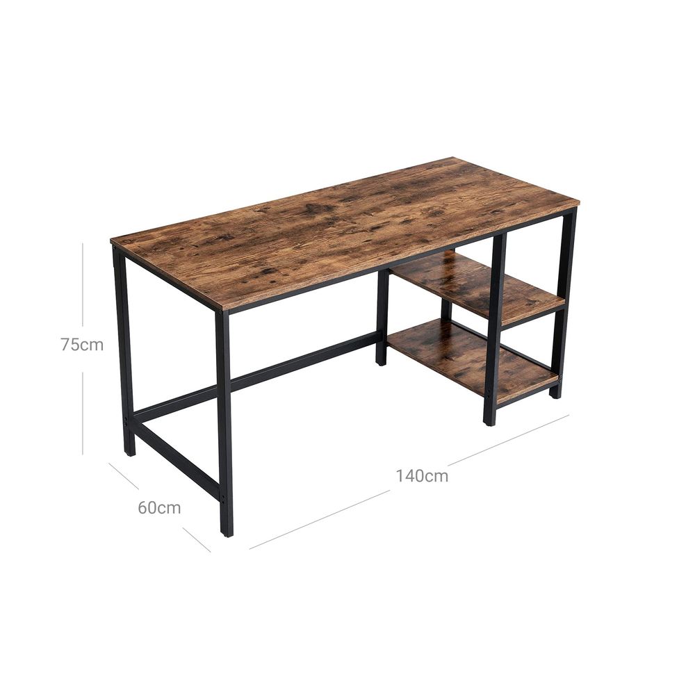 Industrial Style Computer Desk 140 cm