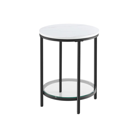 Modern Stlyle Bedside Table, 2-Tier Side Table