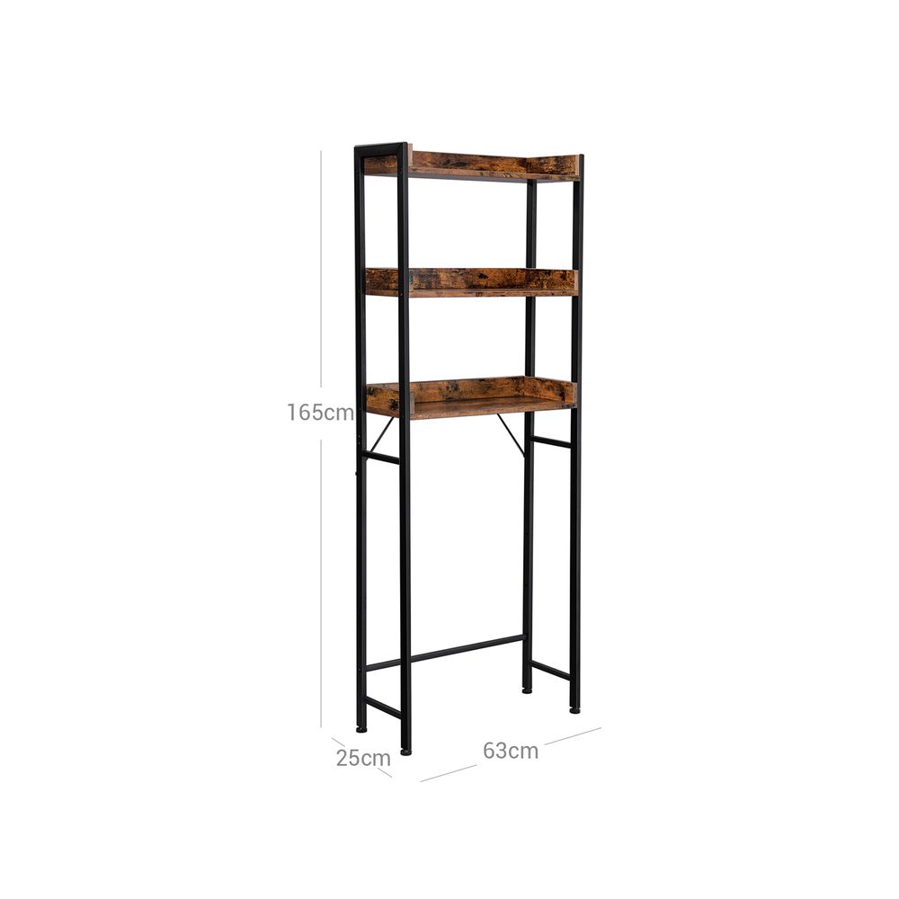 3-Tier Over-The-Toilet Rack, Easy to Assemble, Washing Machine