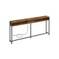 Industrial Style Console Table with Charging Station