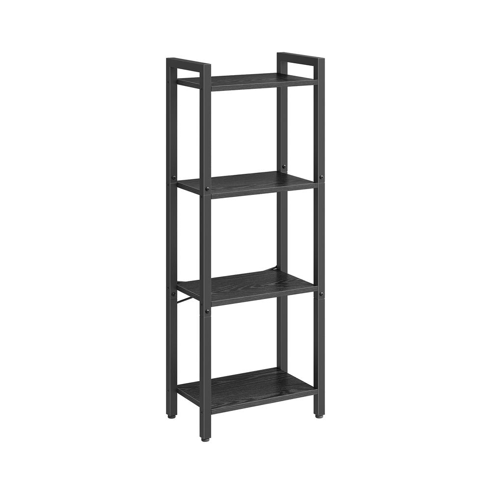 Industrial Style Bookcase, 4 Tier Bookcase, Ladder Shelf