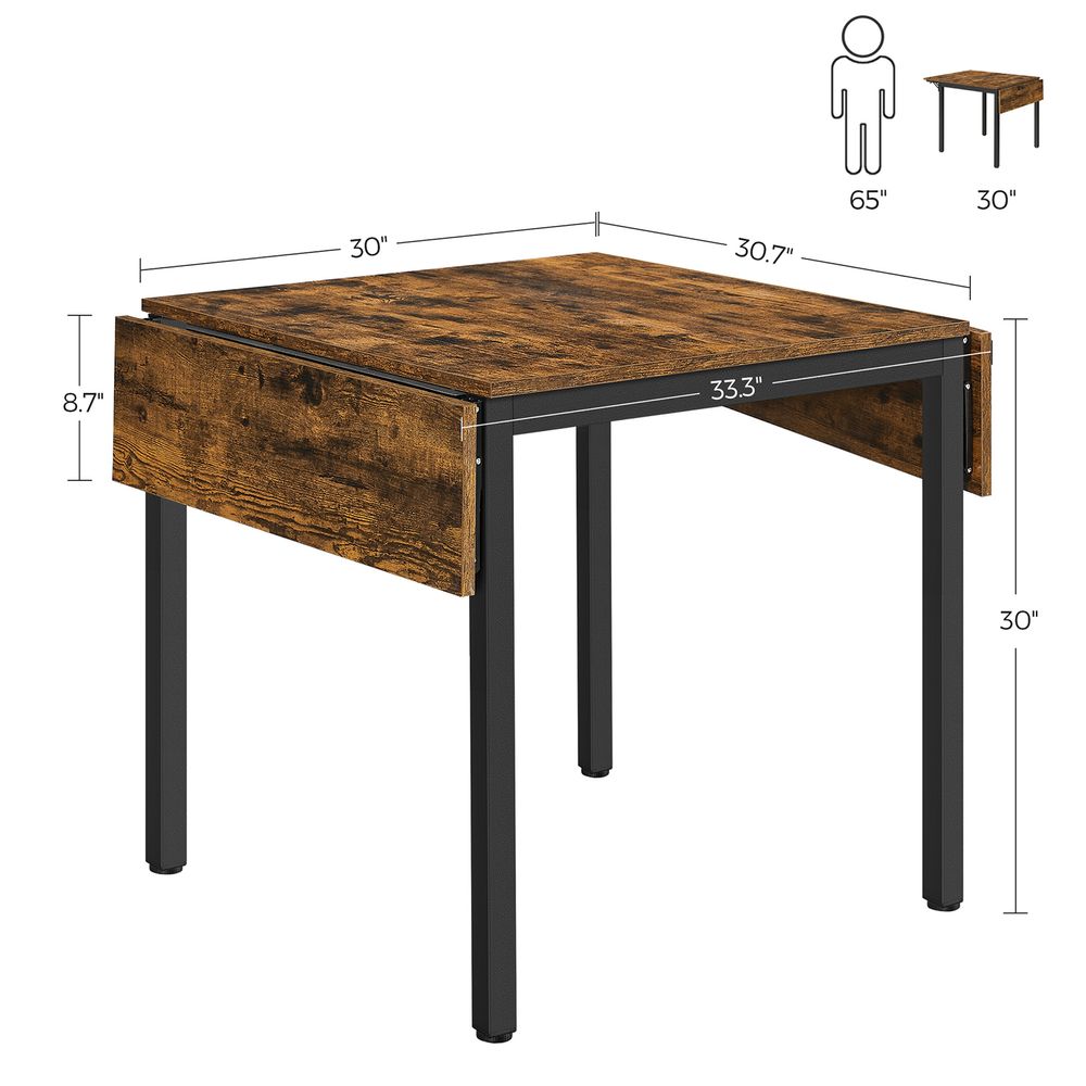 Industrial Style Extendable Dining Table and Computer Desk