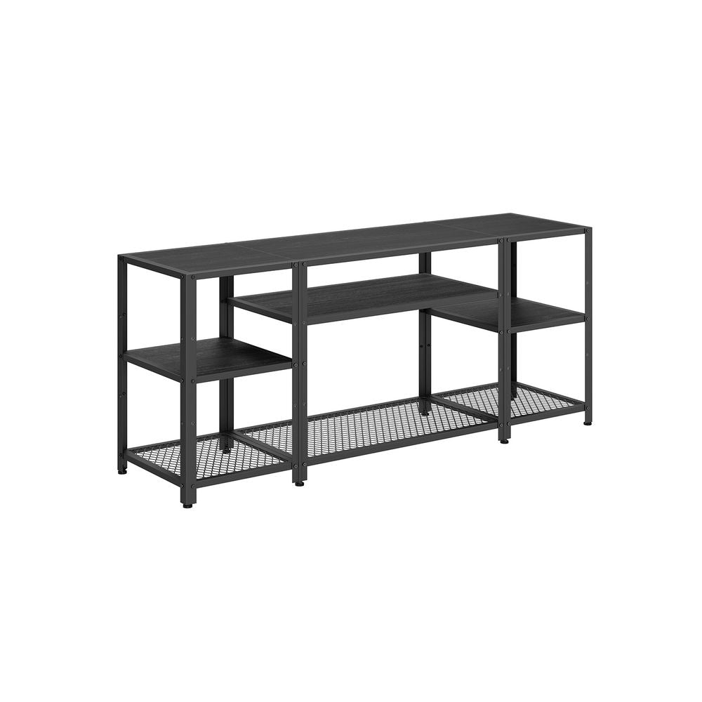 Industrial Style TV Stand for 65 Inches Tvs, Industrial Entertainment Unit