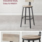 Set of 2 Tall Bar Stools, Bar Chairs with Backrest, Kitchen Stools, Breakfast