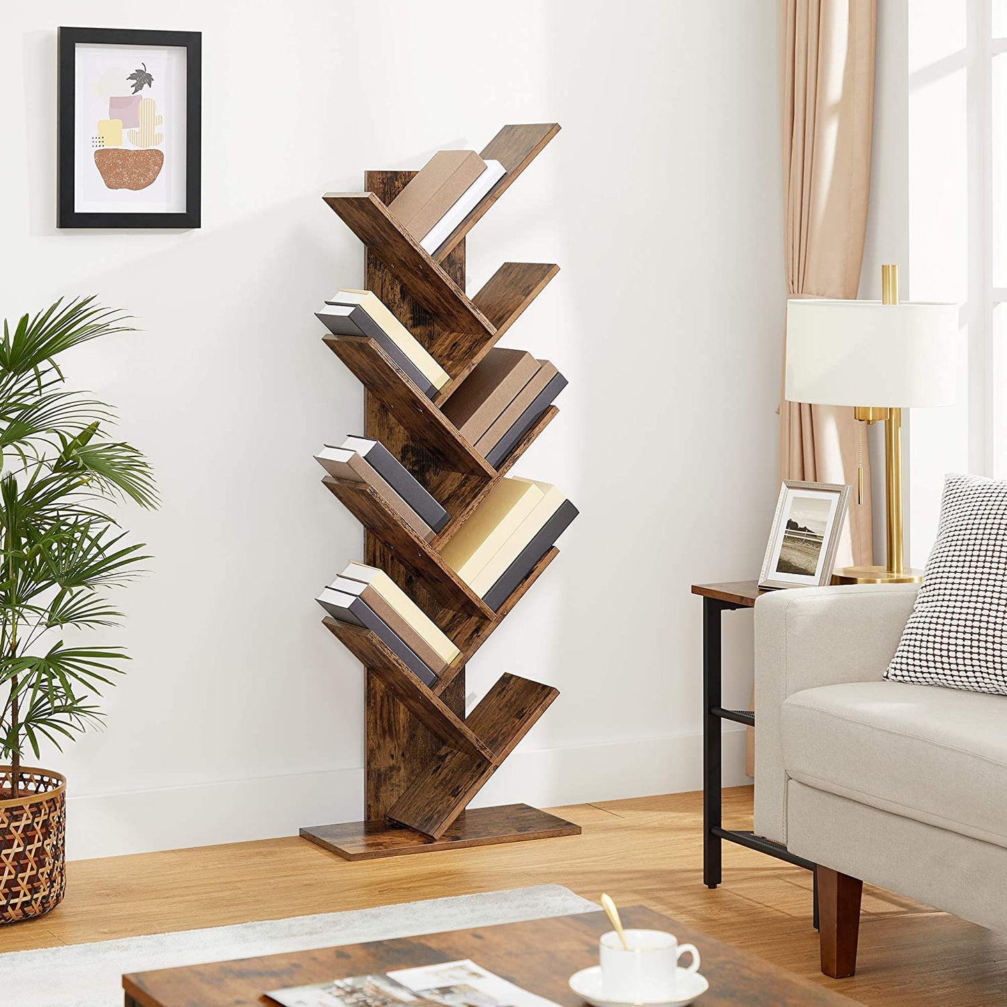 8 Tier Tree Bookshelf