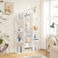 Industrial Style Bookshelf Tree-Shaped Bookcase 13 Storage Shelves Rounded Corners