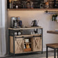 Industrial Style Dining Sideboard Kitchen Cupboard Storage Cabinet Buffet Table