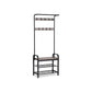 Industrial Coat Rack with Bench for Entryway