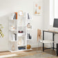 Industrial Style Bookshelf Tree-Shaped Bookcase 13 Storage Shelves Rounded Corners