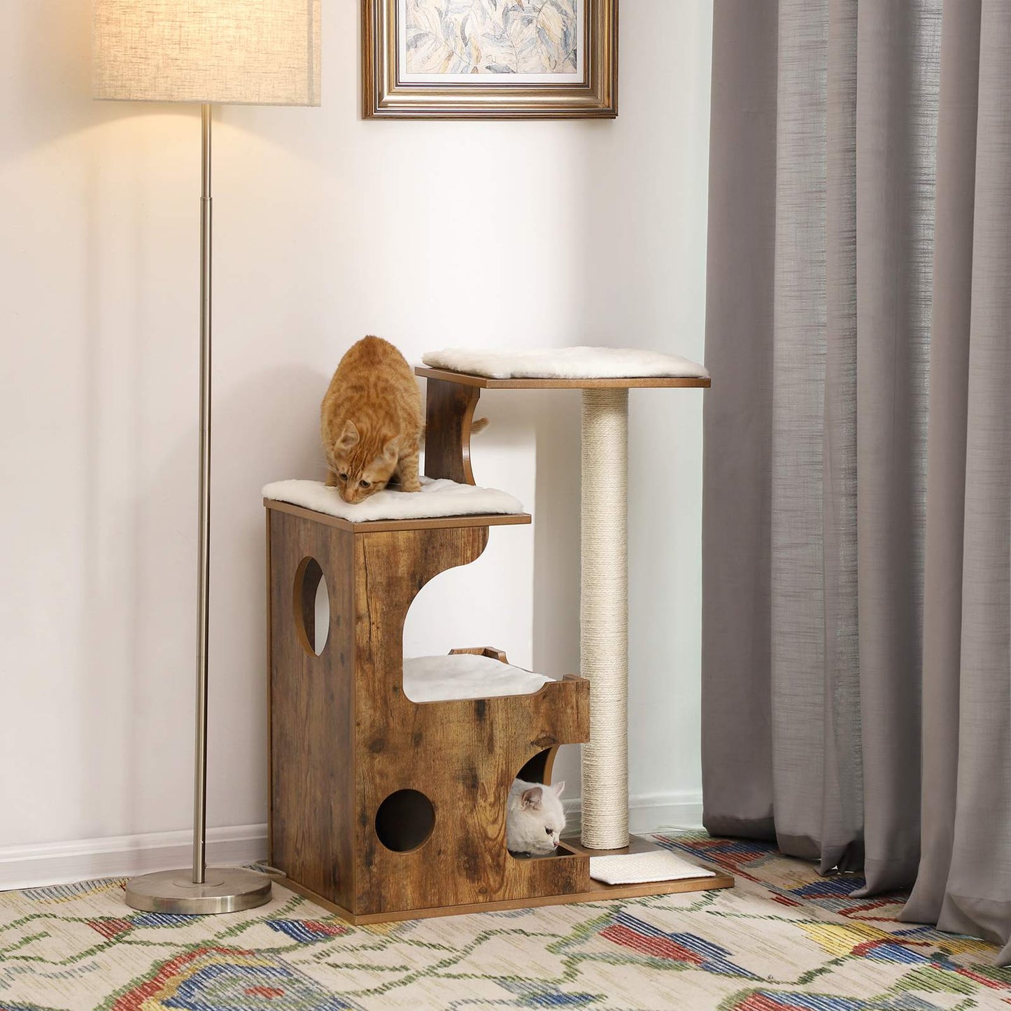 Industrial Style 3 Beds Cat Tree