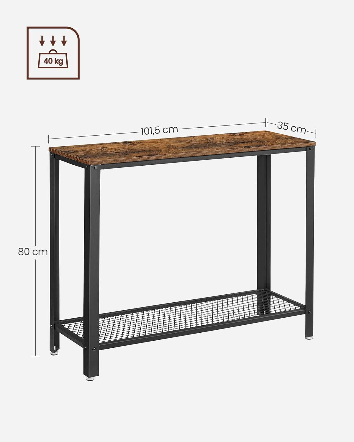 Industrial Style Console Table, Entryway Table