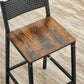 Industrial Style Set Of 2 Bar Stools