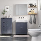 Modern Bathroom Floor Storage Cabinet, Wooden Storage Unit with 4 Drawers