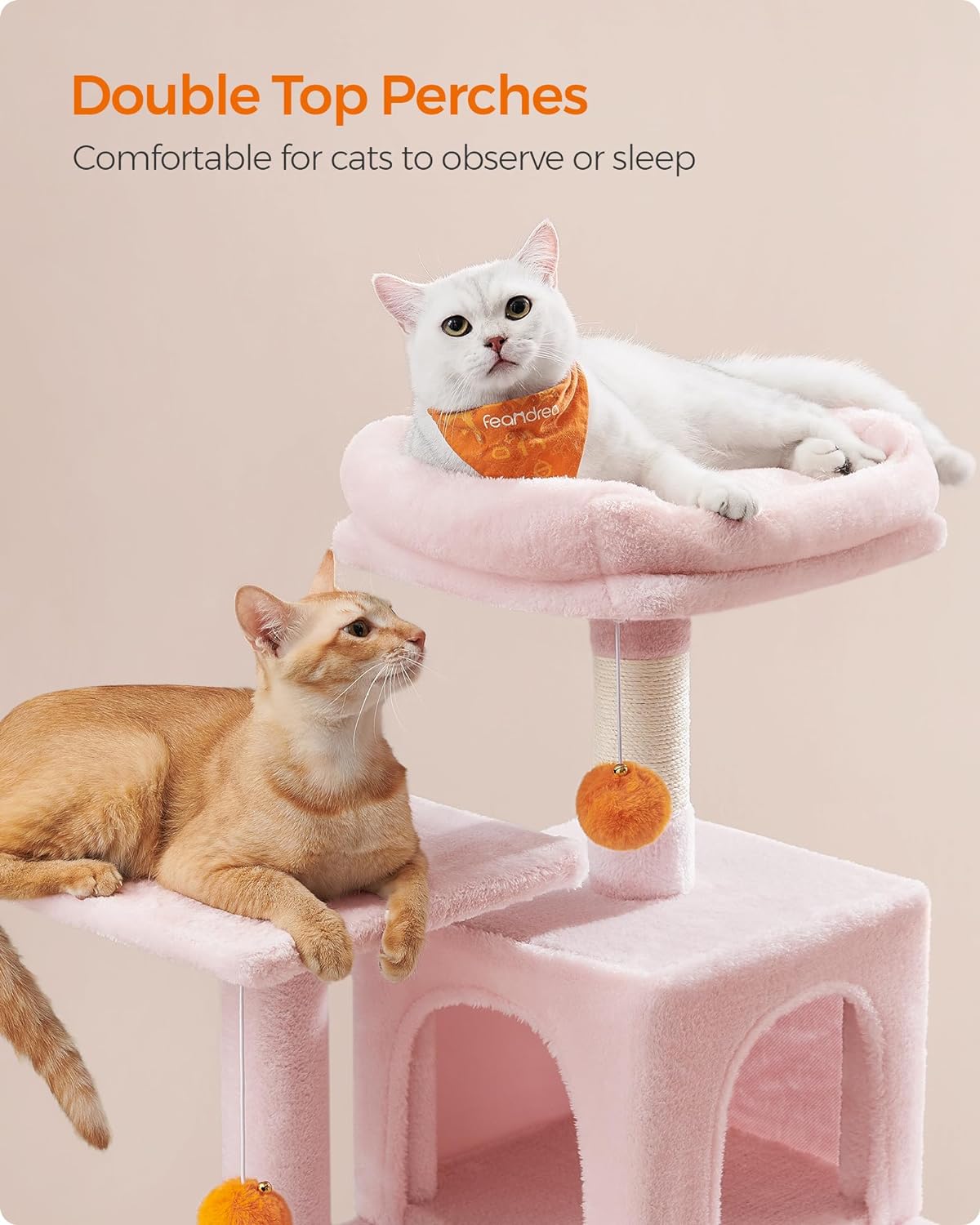 Cat Tree, Cat Condo with Hammock, 112 Cm-143 cm