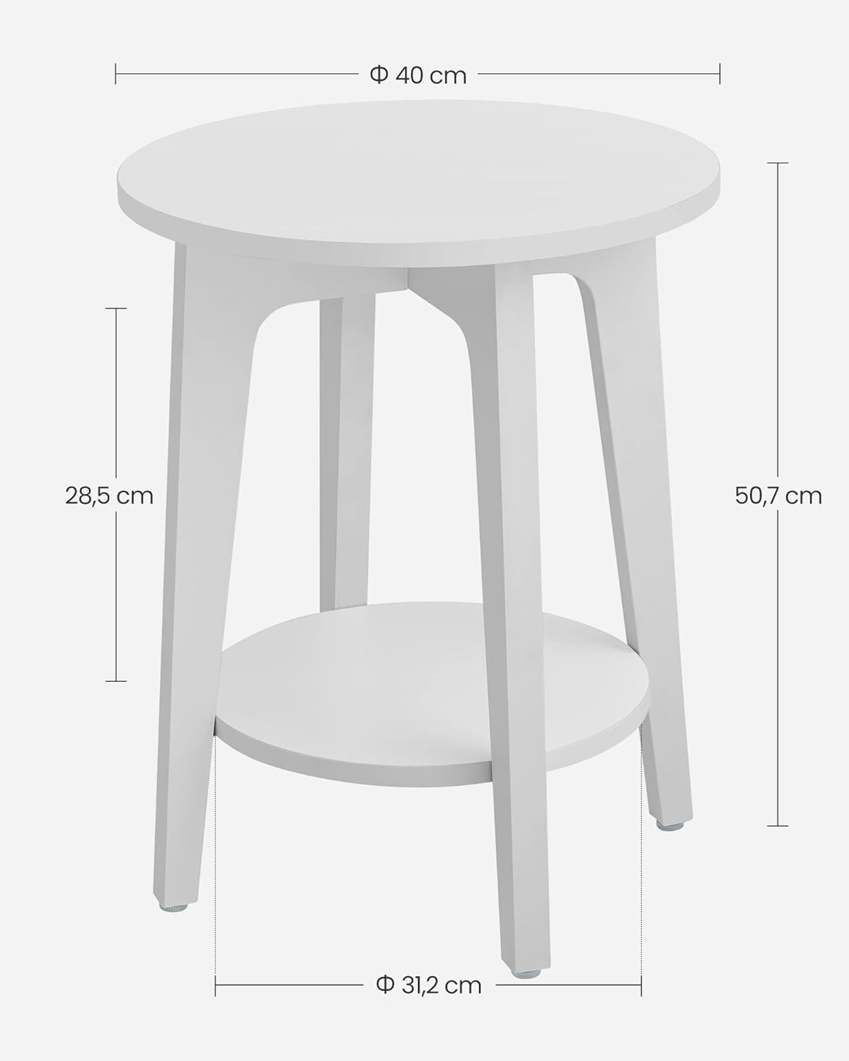 Modern Side Table, Small round Table for Living Room