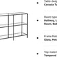 Black Console Table, 3 Shelf Coffee Table, Tempered Glass Shelf, 100 X 30 X 73 Cm, Steel Frame, Contemporary for Hallway Living Room, Black