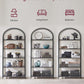 5 Tier Shelf, Tempered Glass Shelving Unit, Arched Design