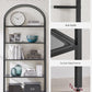 5 Tier Shelf, Tempered Glass Shelving Unit, Arched Design