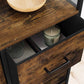 Industrial Style Chest of Drawers, Bedroom Cabinet, 7 Fabric Drawers