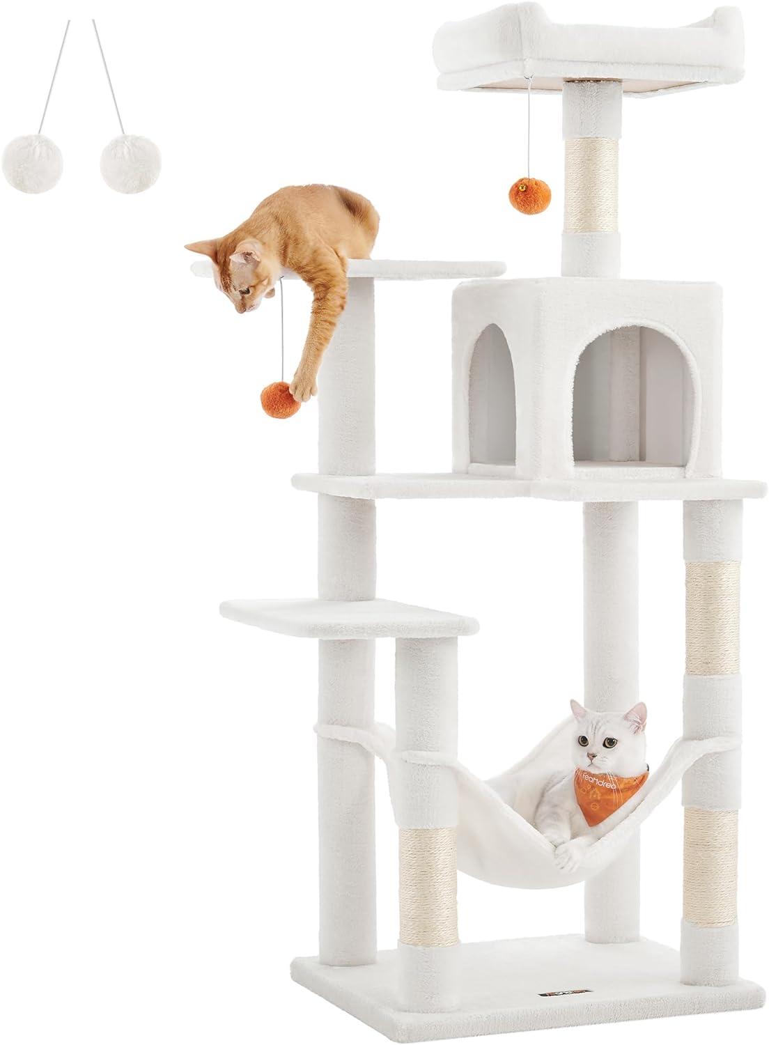 Cat Tree, Cat Condo with Hammock, 112 Cm-143 cm