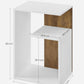 Modern Side Table, Bedside Table, Open Storage