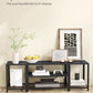 3-Tier TV Stand TV Unit with Open Storage Shelves