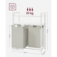 Industrial Style 46L Laundry Basket White