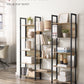 Industrial Style Bookshelf with 14 Shelves