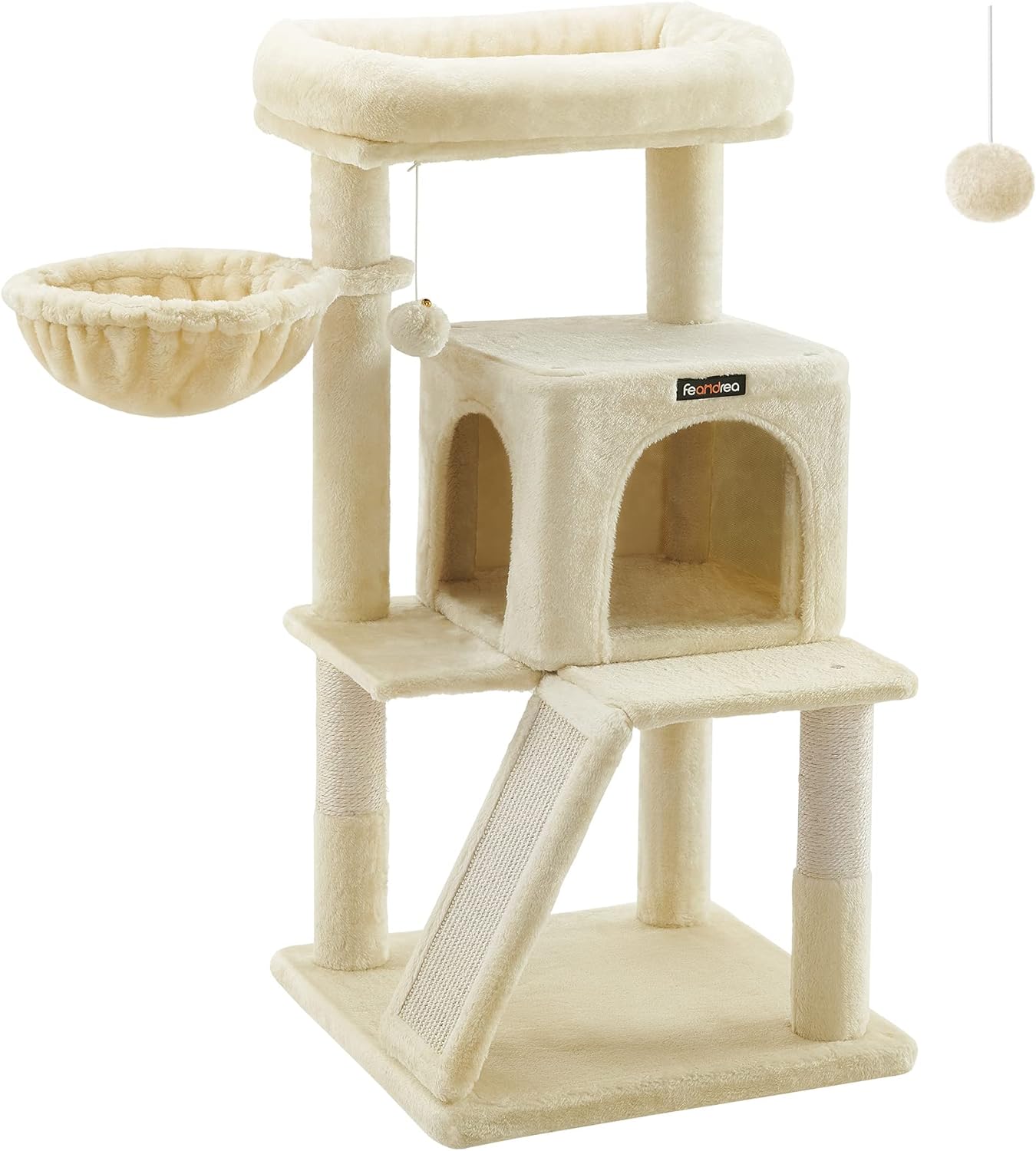 Cat Tree, Cat Tower, Widened Perch for Large Cats