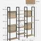 Industrial Style Bookshelf with 14 Shelves