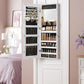 Wall Mounted Jewellery Cabinet Organizer with LED Lights