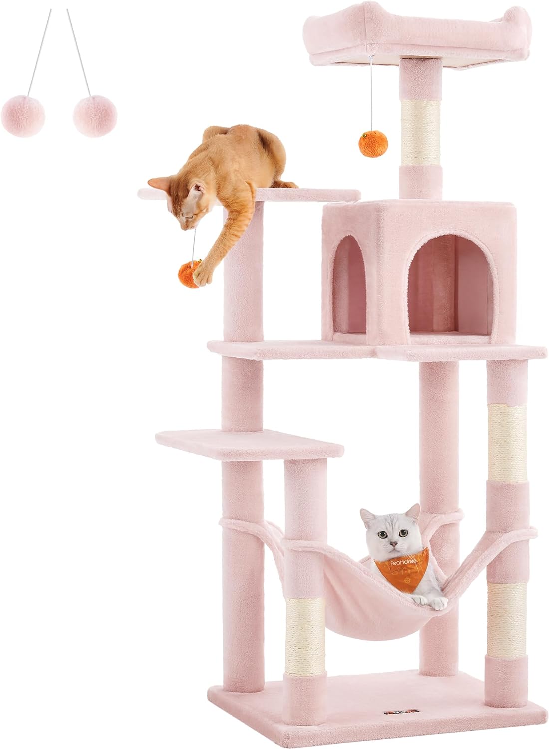 Cat Tree, Cat Condo with Hammock, 112 Cm-143 cm