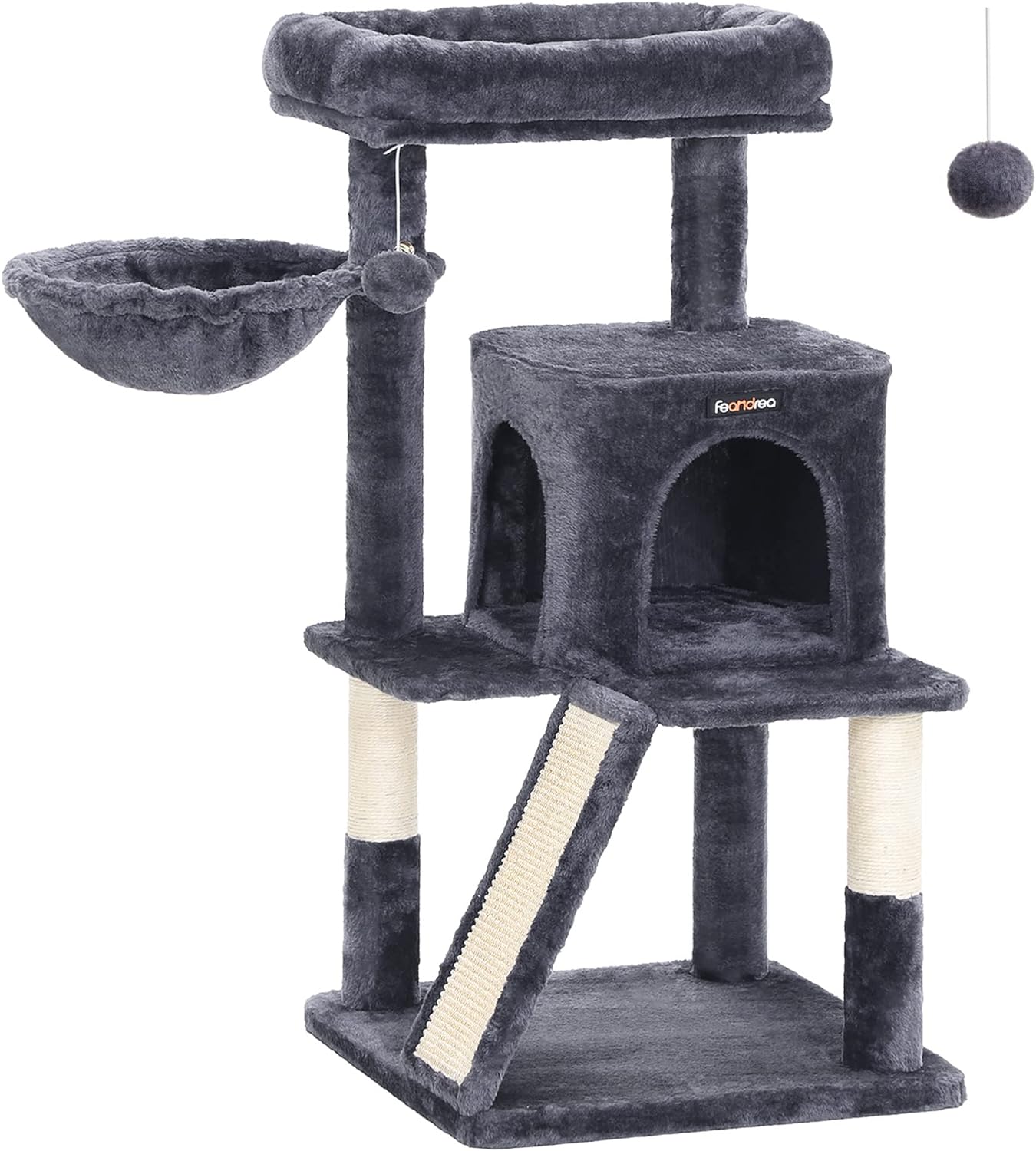 Cat Tree, Cat Tower, Widened Perch for Large Cats