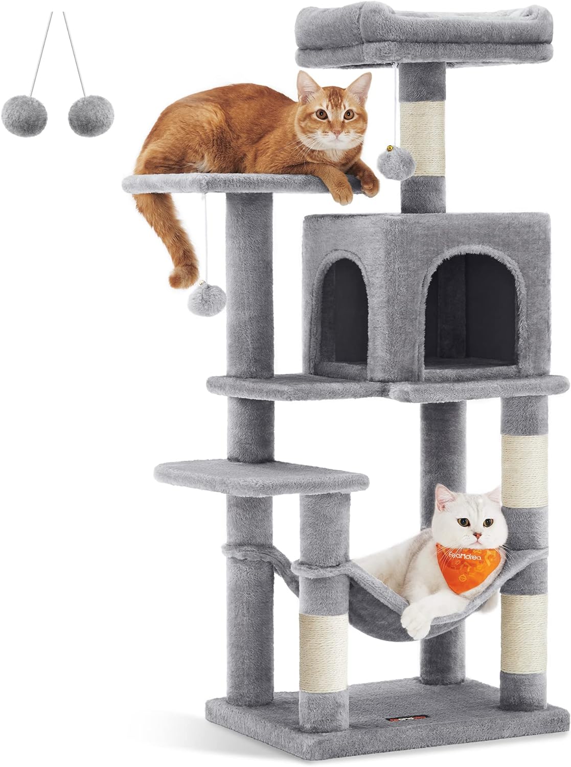 Cat Tree, Cat Condo with Hammock, 112 Cm-143 cm