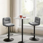 Adjustable Pu Cover Set of 2 Bar Stools