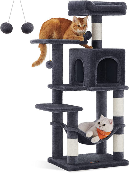 Cat Tree, Cat Condo with Hammock, 112 Cm-143 cm