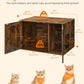 Industrial Style Cat Litter Box Enclosure, Hidden Litter Box Furniture with Removable Divider