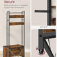 Industrial Style Coat Rack with Shoe Storage, Hall Tree with Bench