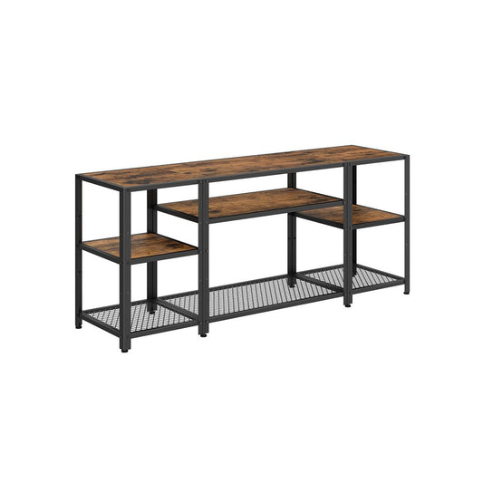 Industrial Style TV Stand for 65 Inches Tvs, Industrial Entertainment Unit