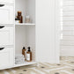 Modern Bathroom Floor Storage Cabinet, Wooden Storage Unit with 4 Drawers