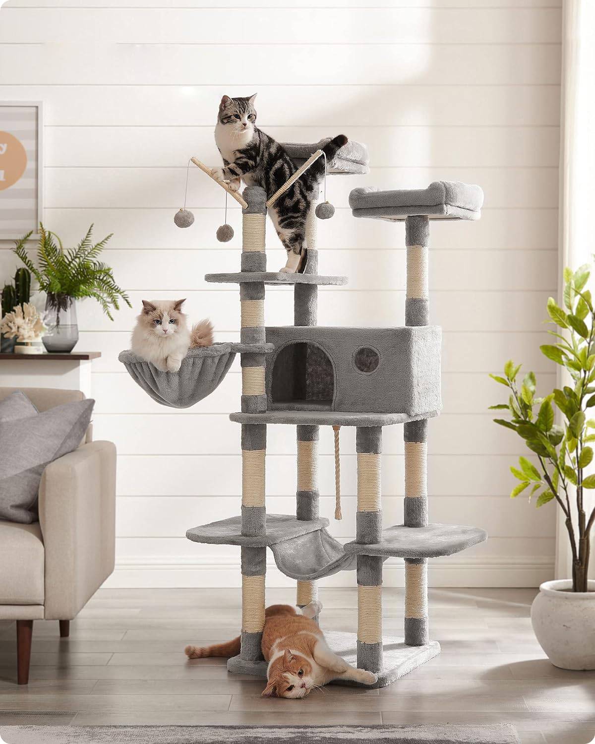 Cat Tree, XXL Cat Condo, 164 Cm