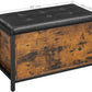 Ottoman Bench with Storage Chest, Padded Seat