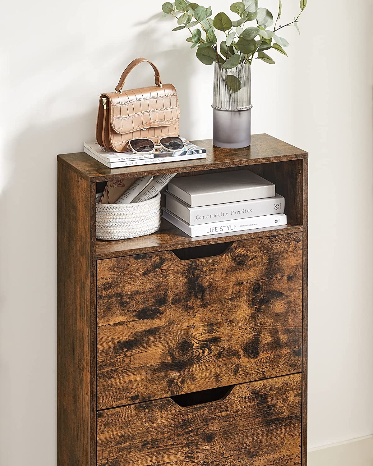 Shoe Cabinet with 2 Flaps