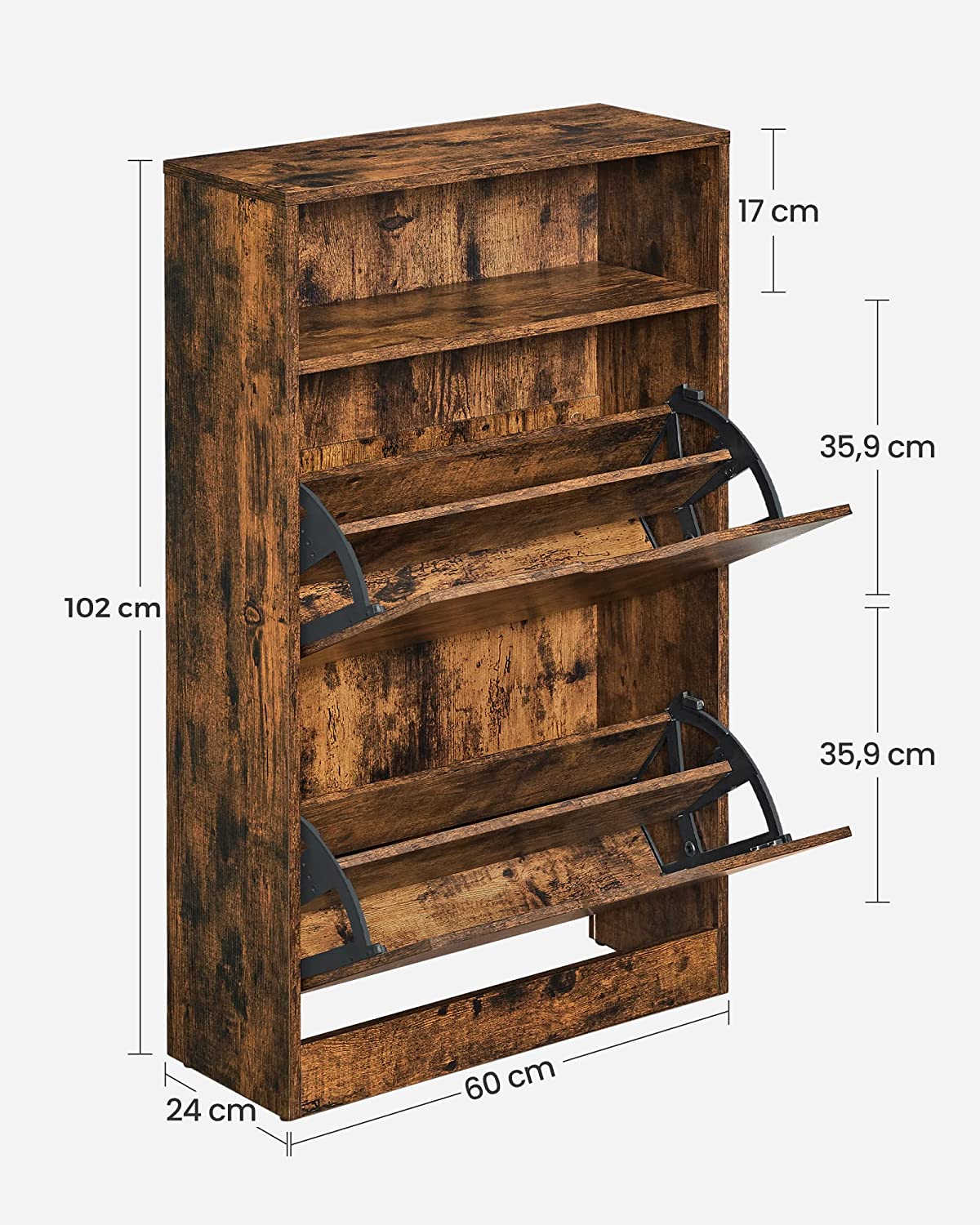 Shoe Cabinet with 2 Flaps