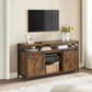 TV Stand Rustic Brown and Black