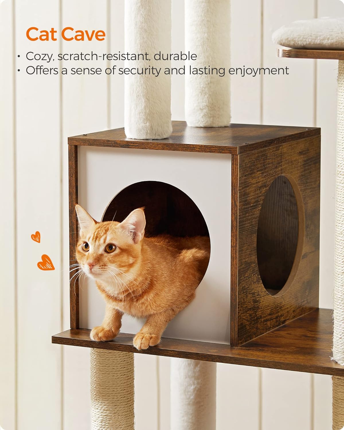 ındustrial Style Woodywonders Cat Tree, 165 Cm Modern Cat Tower