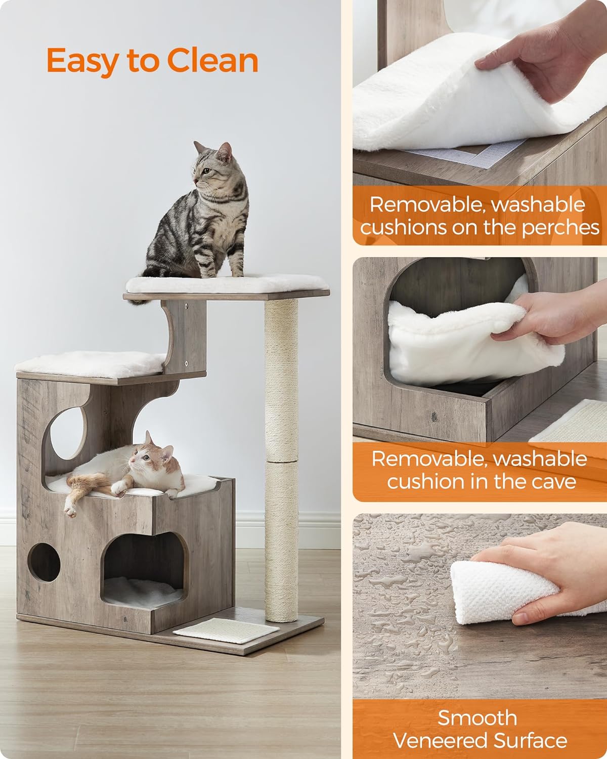 Industrial Style 3 Beds Cat Tree